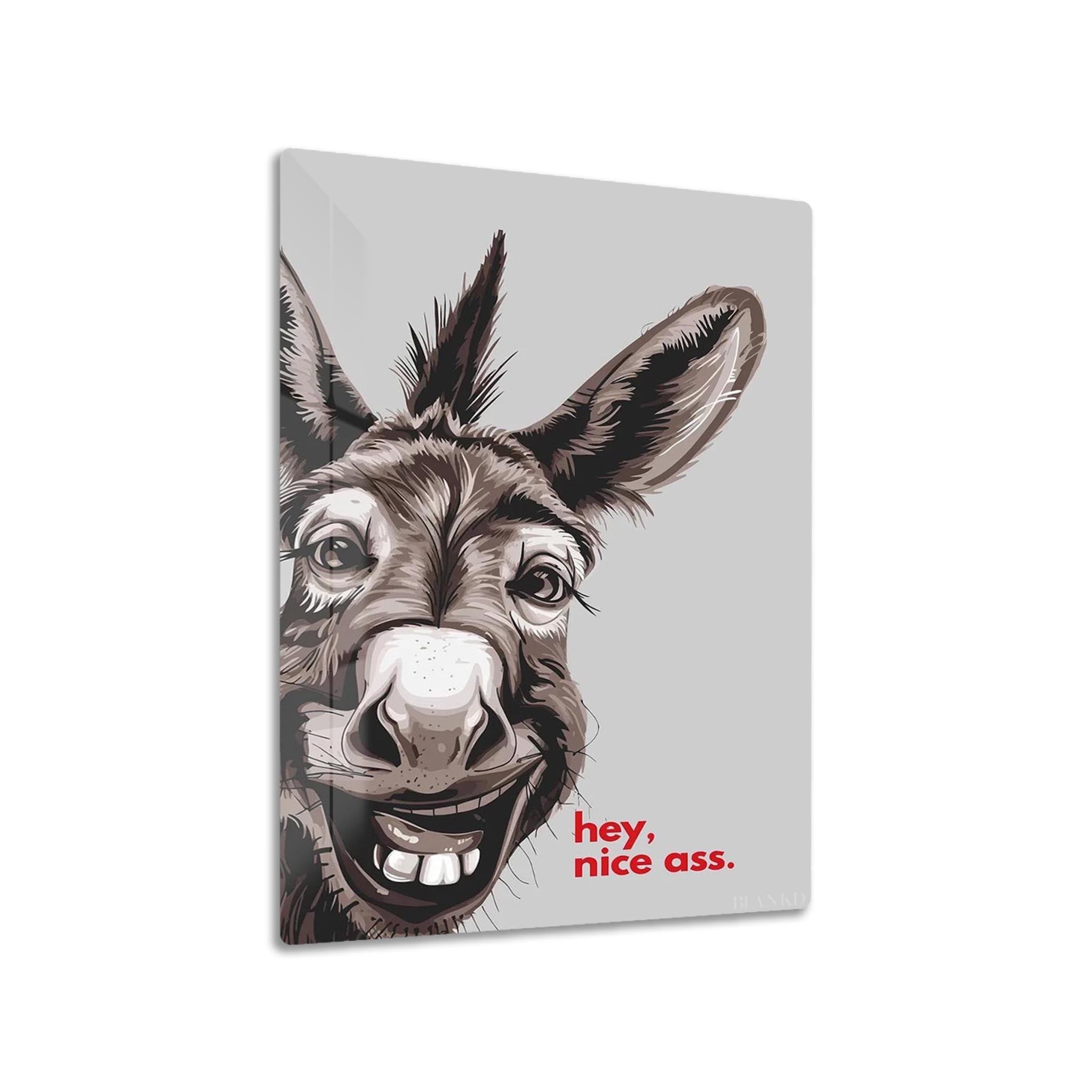 Funny Donkey metal poster